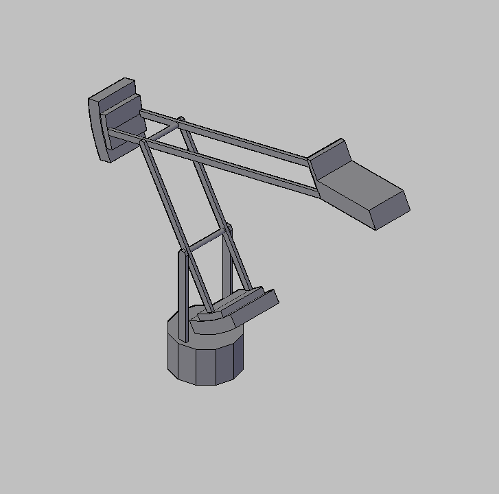 Bloque Autocad Vista de Lampara DE MESA Diseño 02 en 3D